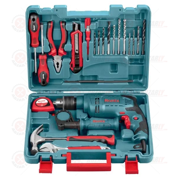کیت 23 پارچه دریل چکشی RS-0001 برند Ronix (رونیکس)