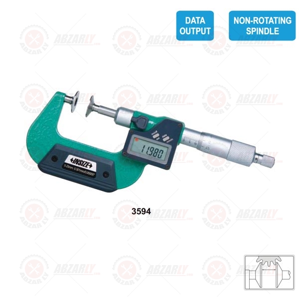 میکرومتر دیجیتال دیسکی سری 3594 برند اینسایز